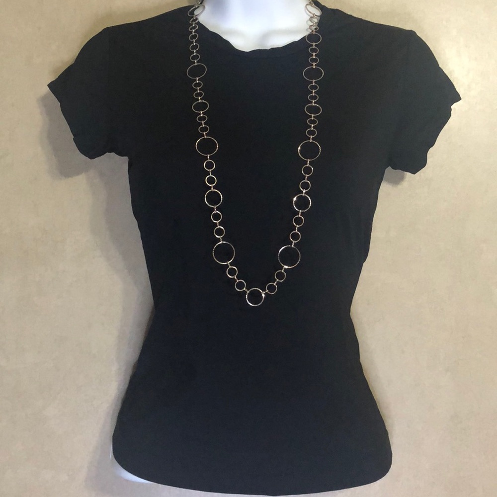 Banana Republic Black Nylon Tee - Size XS